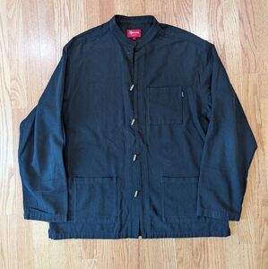 Supreme Black Casual Button Down Shirt